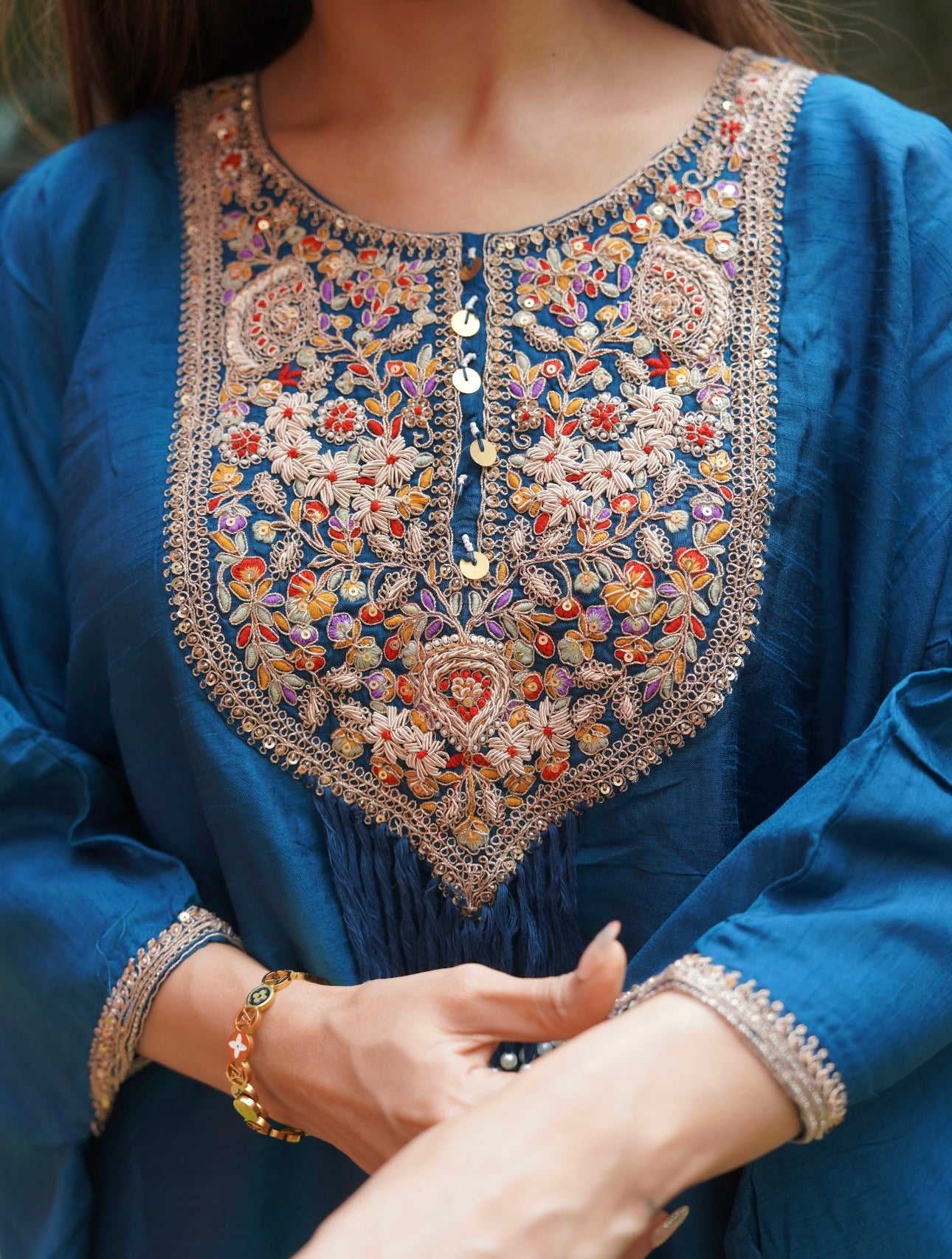 Blue mirage kaftan | Parrii