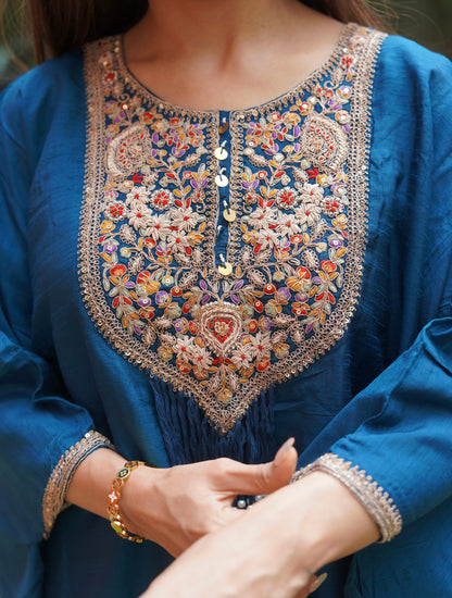 Blue mirage kaftan | Parrii