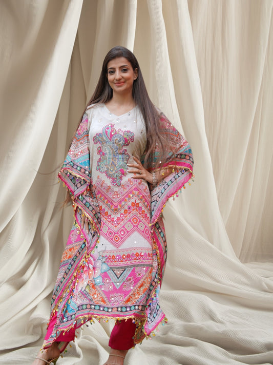Designer Printed Kaftan - PARRII