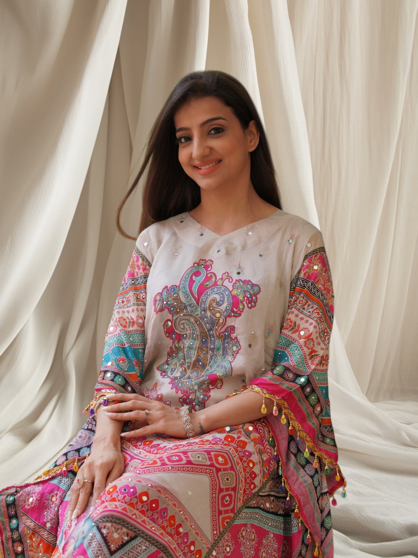 Designer Printed Kaftan - PARRII
