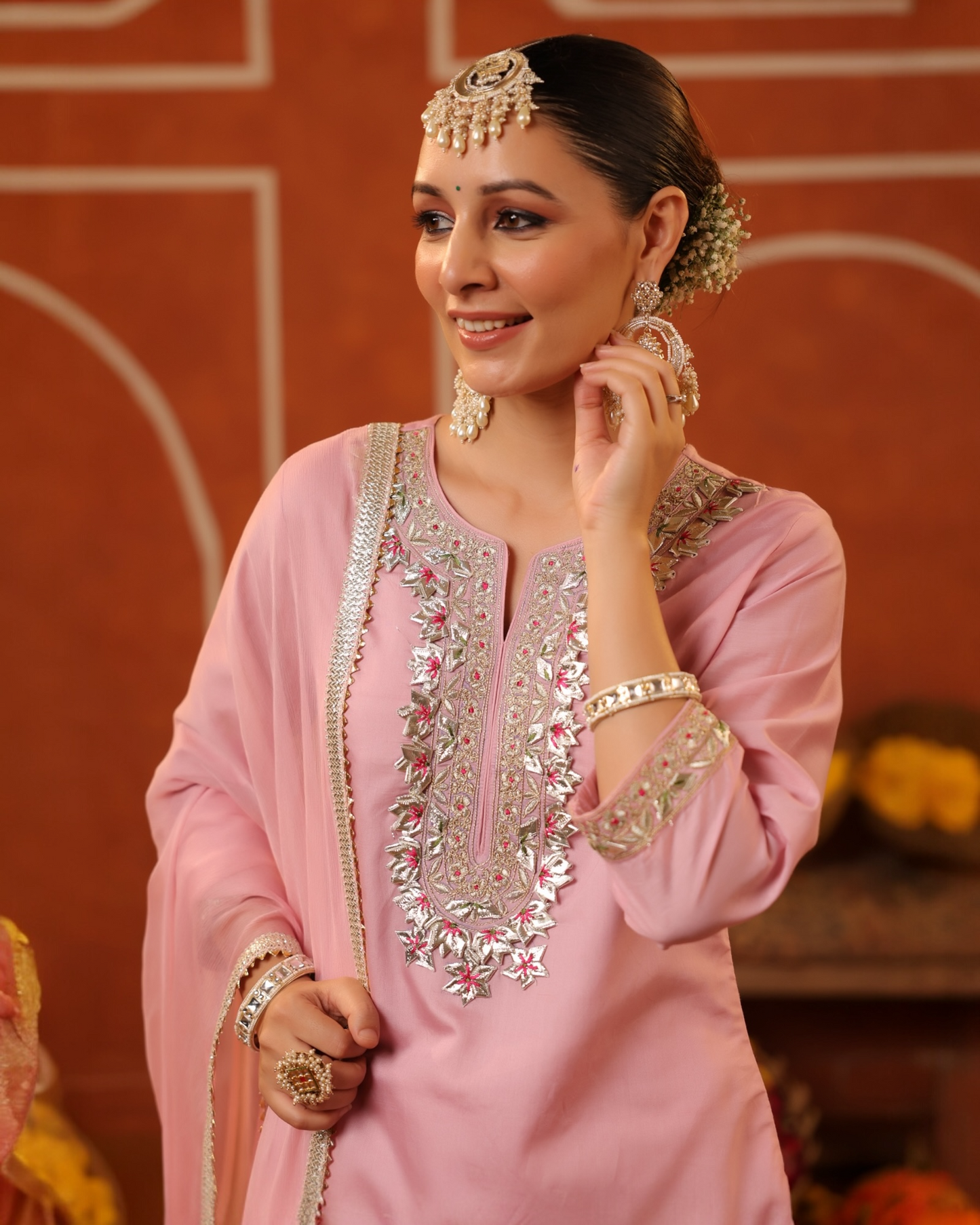 Gulabi Shaam Sharara Set by Parrii | Elegant Pink Festive Wear for Women