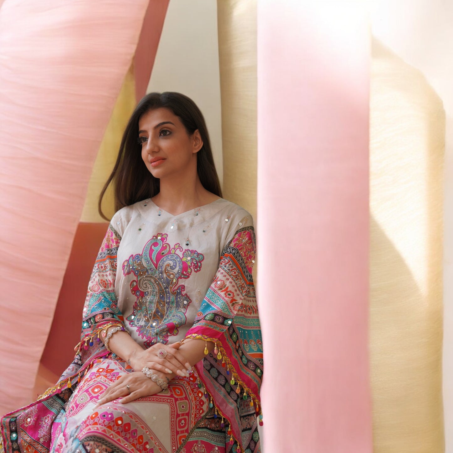 Designer Printed Kaftan - PARRII